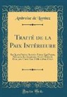 Ambroise De Lombez - Traité de la Paix Intérieure