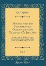 G. Kurze - Mitteilungen der Geographischen Gesellschaft (für Thüringen) Zu Jena, 1891, Vol. 9