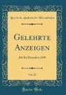 Bayerische Akademie Der Wissenschaften - Gelehrte Anzeigen, Vol. 27