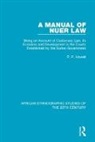 P. P. Howell, Howell P. P. - Manual of Nuer Law