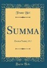 Franz Blei - Summa