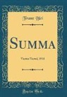 Franz Blei - Summa