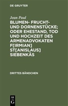 Jean Paul - Blumen- Frucht- und Dornenstücke; oder Ehestand, Tod und Hochzeit des Armenadvokaten F[irmian] St[anislaus] Siebenkäs