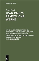 Jean Paul - Jean Paul: Jean Paul's Sämmtliche Werke - Band 12: Dritte Lieferung. Zweiter Band: Blumen-, Frucht- und Dornenstücke oder Ehestand, Tod und Hochzeit des Armenadvokaten F. St. Siebenkäs