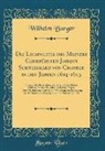 Wilhelm Burger - Die Ligapolitik des Mainzer Churfürsten Johann Schweikhard von Cronber in den Jahren 1604-1613