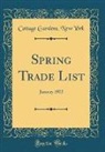 Cottage Gardens New York - Spring Trade List