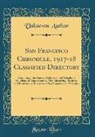 Unknown Author - San Francisco Chronicle, 1917-18 Classified Directory