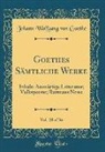 Johann Wolfgang Von Goethe - Goethes Sämtliche Werke, Vol. 28 of 36