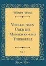 Wilhelm Wundt - Vorlesungen Über die Menschen-und Thierseele, Vol. 2 (Classic Reprint)