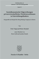 Heuskel, Dieter Heuskel, Voig, Voigt, Fritz Voigt - Sozioökonomische Folgewirkungen privatwirtschaftlicher Direktinvestitionen in Entwicklungsländern