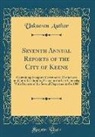 Unknown Author - Seventh Annual Reports of the City of Keene