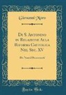 Giovanni Moro - Di S. Antonino in Relazione Alla Riforma Cattolica Nel Sec. XV