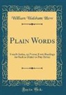 William Walsham How - Plain Words