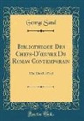 George Sand - Bibliotheque Des Chefs-D'oeuvre Du Roman Contemporain