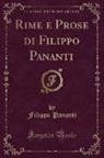 Filippo Pananti - Rime e Prose di Filippo Pananti (Classic Reprint)