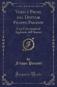 Filippo Pananti - Versi e Prose del Dottor Filippo Pananti, Vol. 8 - Con Correzioni ed Aggiunte dell'Autore (Classic Reprint)