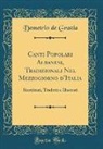 Demetrio de Grazia - Canti Popolari Albanesi, Tradizionali Nel Mezzogiorno d'Italia