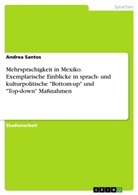 Andrea Santos - Mehrsprachigkeit in Mexiko. Exemplarische Einblicke in sprach- und kulturpolitische "Bottom-up" und "Top-down" Maßnahmen