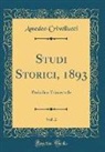 Amedeo Crivellucci - Studi Storici, 1893, Vol. 2