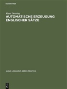Klaus Detering - Automatische Erzeugung englischer Sätze