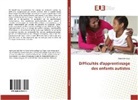 Barma Lemoga - Difficultés d'apprentissage des enfants autistes