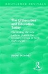 Herbert Butterfield, Butterfield Herbert - Routledge Revivals: The Universities and Education Today (1962)