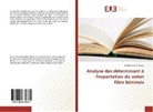 Worou Eliel Boi Wosso - Analyse des déterminant à l'exportation du coton fibre béninois
