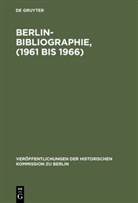 Ursul Scholz, Ursula Scholz, Stromayer, Stromayer, Rainald Stromayer - Berlin-Bibliographie, (1961 bis 1966)