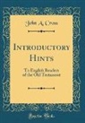 John A. Cross - Introductory Hints