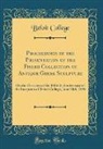 Beloit College - Proceedings of the Presentation of the Fisher Collection of Antique Greek Sculpture