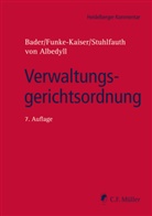 Jörg von Albedyll, Johan Bader, Johann Bader, Michae Funke-Kaiser, Michael Funke-Kaiser, Th Stuhlfauth... - Verwaltungsgerichtsordnung