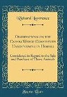 Richard Lawrence - Observations on the Causes Which Constitute Unsoundness in Horses