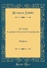 Hermann Schultz - Aus dem Universitäts-Gottesdienste