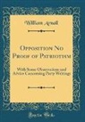 William Arnall - Opposition No Proof of Patriotism