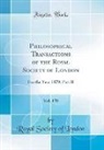 Royal Society Of London - Philosophical Transactions of the Royal Society of London, Vol. 170