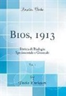 Paolo Enriques - Bios, 1913, Vol. 1