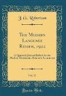 J. G. Robertson - The Modern Language Review, 1922, Vol. 17