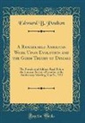 Edward B. Poulton - A Remarkable American Work Upon Evolution and the Germ Theory of Disease