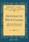 United States Congress Senate Finance - Reciprocity With Canada