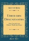 Heinrich Heine - Ueber den Denunzianten