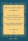 Lodovico Antonio Muratori - Annali d'Italia dal Principio dell'Era Volgare Fino all'Anno 1750, Vol. 11