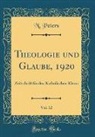 N. Peters - Theologie und Glaube, 1920, Vol. 12