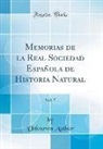Unknown Author - Memorias de la Real Sociedad Española de Historia Natural, Vol. 7 (Classic Reprint)