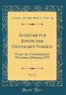 Germanisches Nationalmuseum Nürnberg - Anzeiger für Kunde der Deutschen Vorzeit, Vol. 17