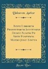 Unknown Author - Index Librorum Prohibitorum Sanctissimi Domini Nostri Pii Sexti Pontificis Maximi Jussu Editus (Classic Reprint)