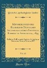 Deutsches Archäologisches Institut - Mittheilungen des Kaiserlich Deutschen Archaeologischen Instituts, Roemische Abtheilung, 1895, Vol. 10