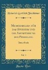 Heinrich Gottlieb Tzschirner - Memorabilien für das Studium und die Amtsführung des Predigers, Vol. 4
