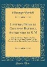 Giuseppe Bartoli - Lettera Prima di Giuseppe Bartoli, Antiquario di S. M