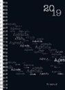 rido Buchkalender 2019 futura 2 Agenda Wire-O schwarz