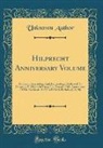Unknown Author - Hilprecht Anniversary Volume